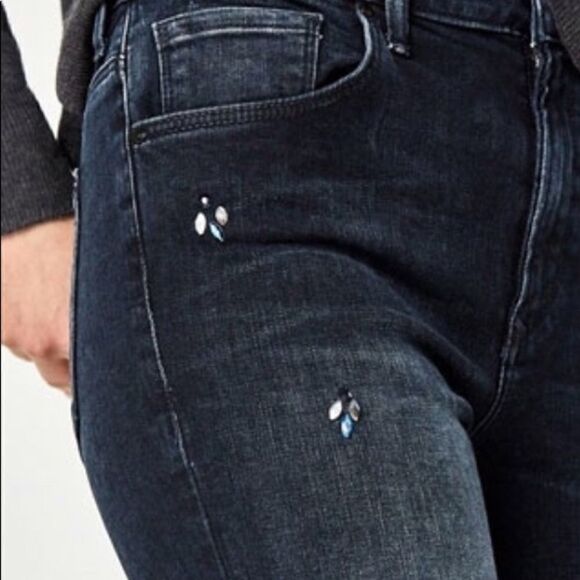 Mavi NWT High waist skinny rhinestone jeans Sz 26 - Picture 2 of 5